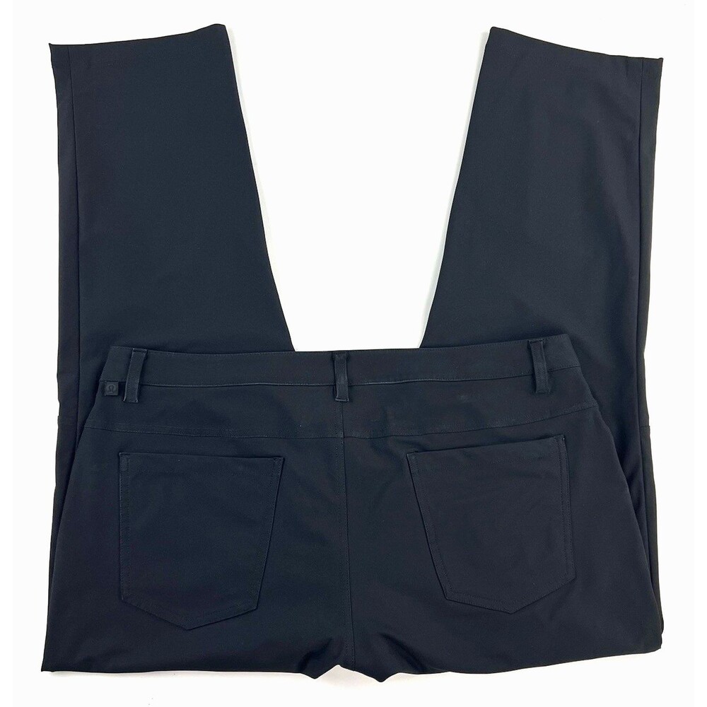 Lululemon ABC Pant Classic 5 Pocket Warpstreme Stretch Black Straight Mens 36x29 - Picture 2 of 8
